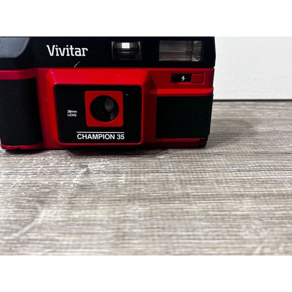 Vivitar Champion 35 Film Camera 35mm Point And Shoot 38mm Lens Black - Picture 3 of 6